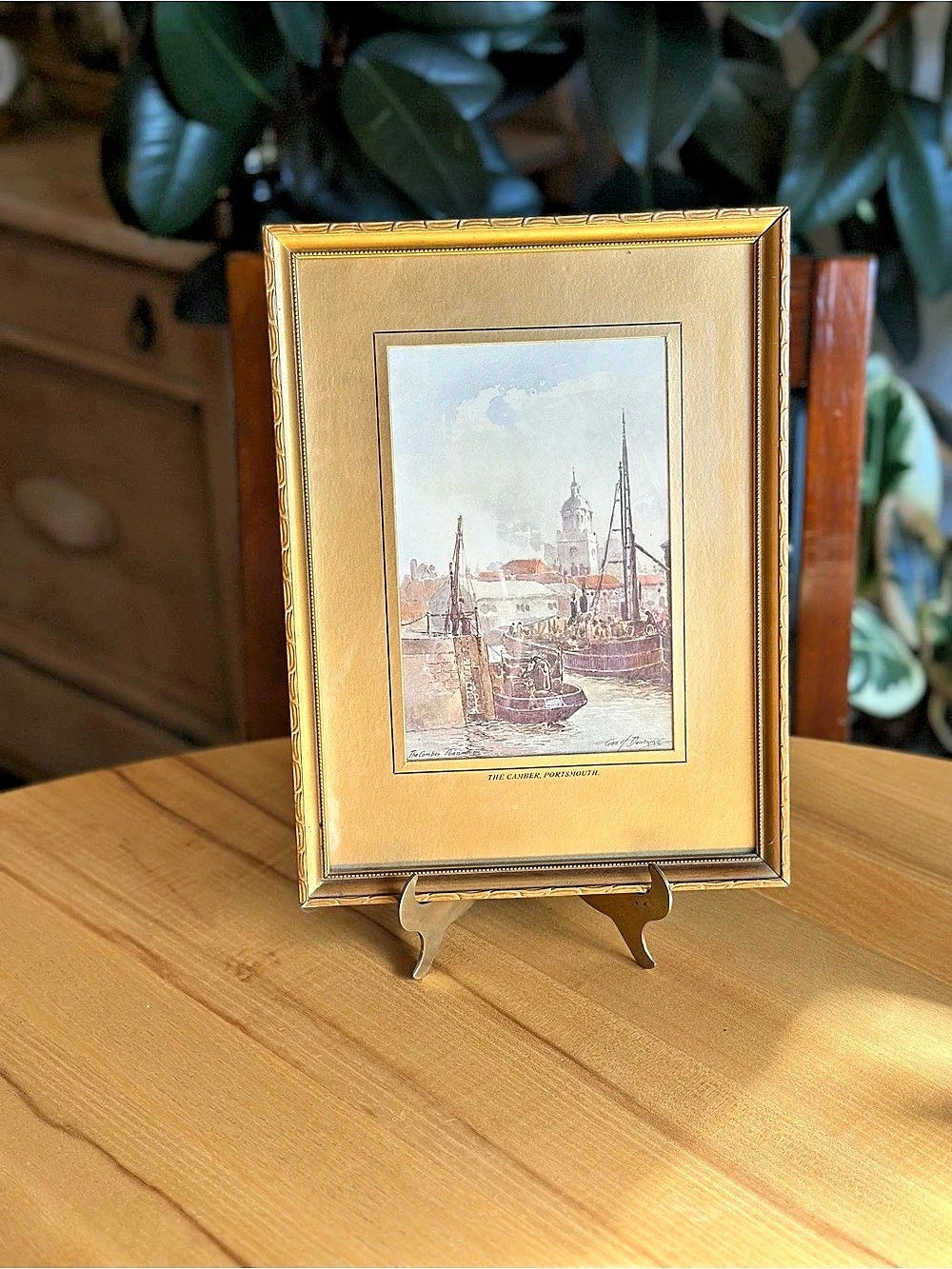 Vintage Print of Maritime Watercolour Painting